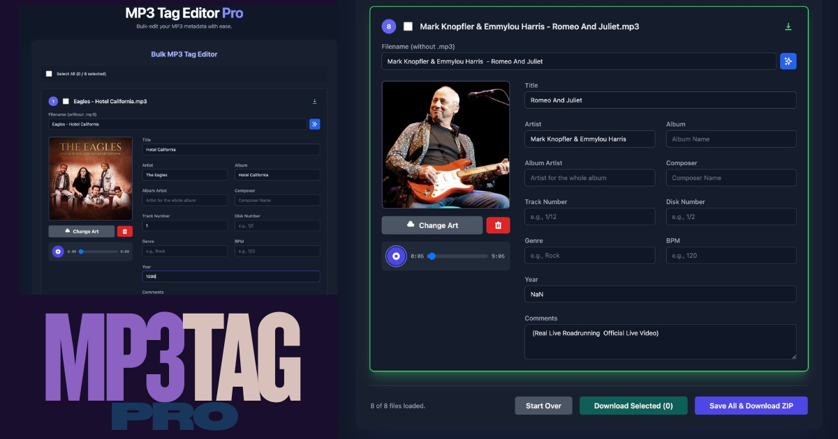 MP3 Tag Editor Pro Screenshot